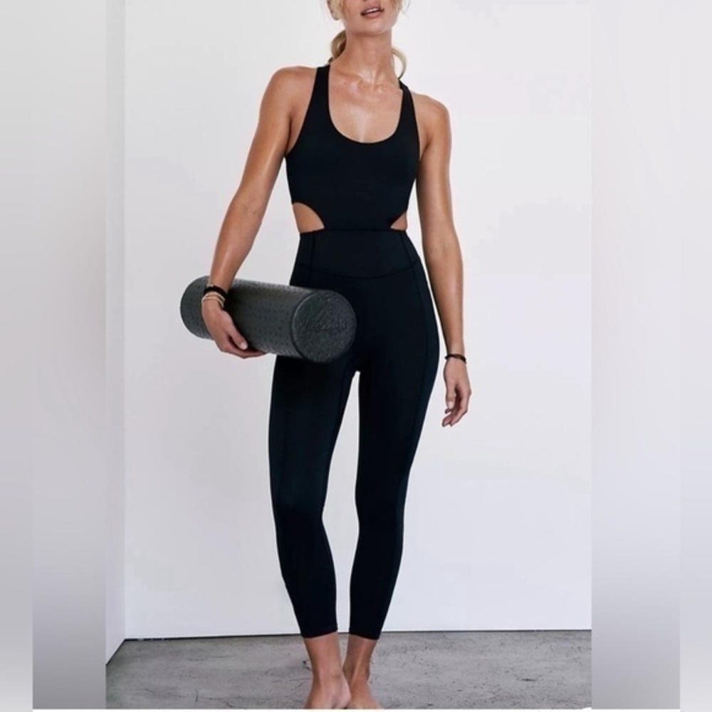 Free people movement Back It Up Onesie in black
